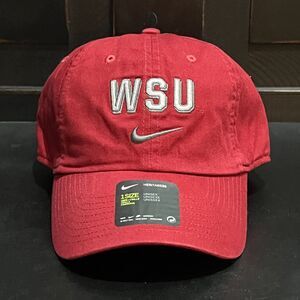 NWT! Nike 1SIZE Heritage86 WSU Washington State Cougars Hat - Unisex OSFA